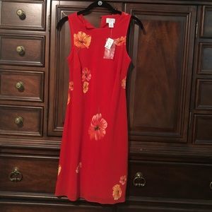 Ann Taylor Loft Red Dress with tags